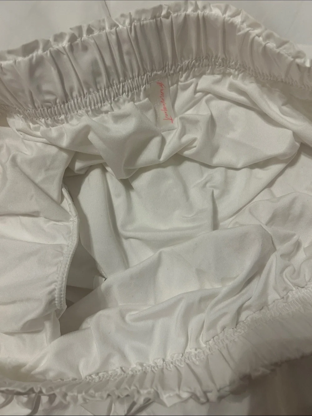 Free people White Athletic Shorts with Red Trim